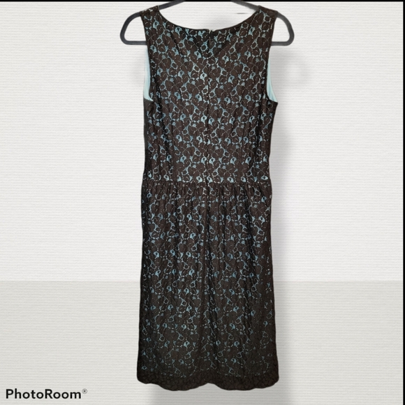 Isaac Mizrahi for target dress brown and blue, size large - Picture 3 of 5